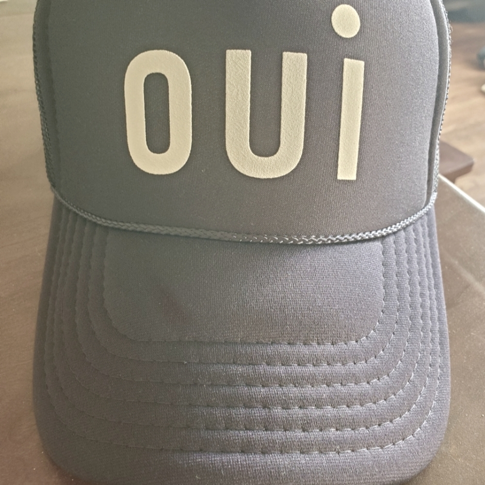 Clare V. Navy and white Oui hat